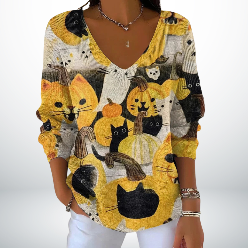 Éveline | Pull Style med V-hals