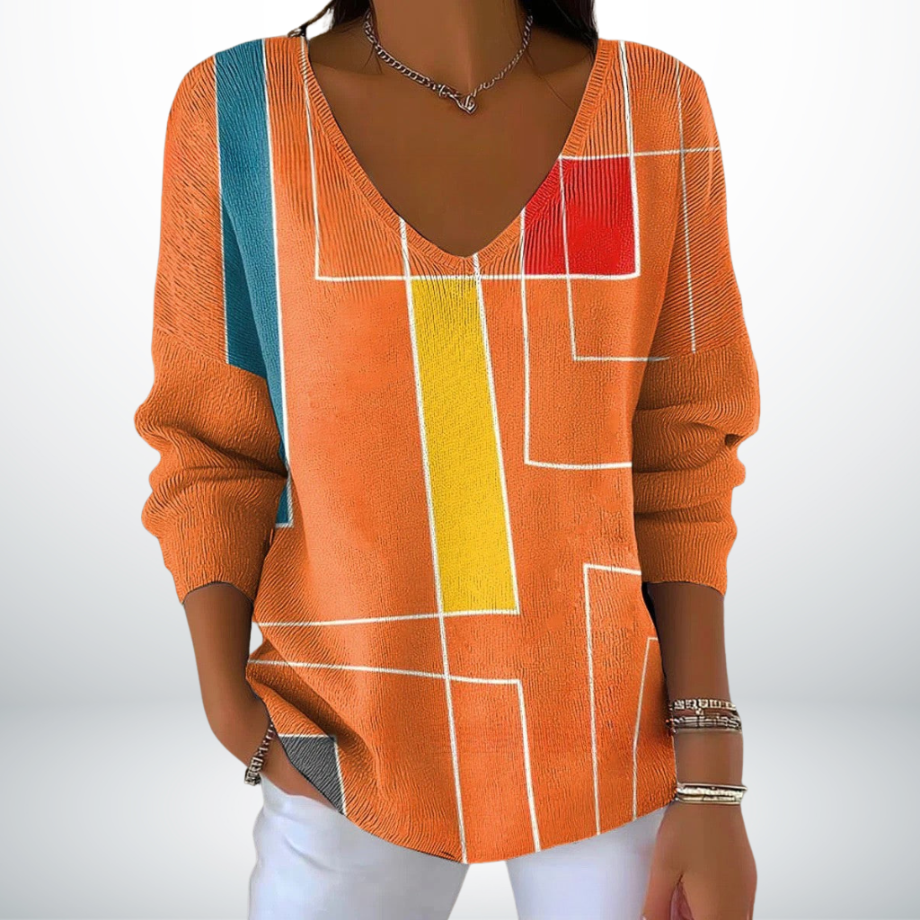 Éveline | Komfortabel V-hals Pullover