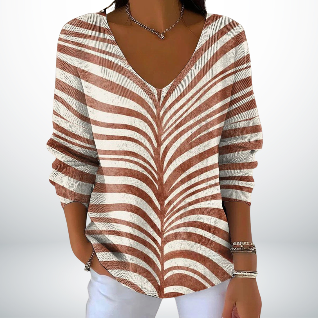 Éveline | Klassisk V-hals Trøje