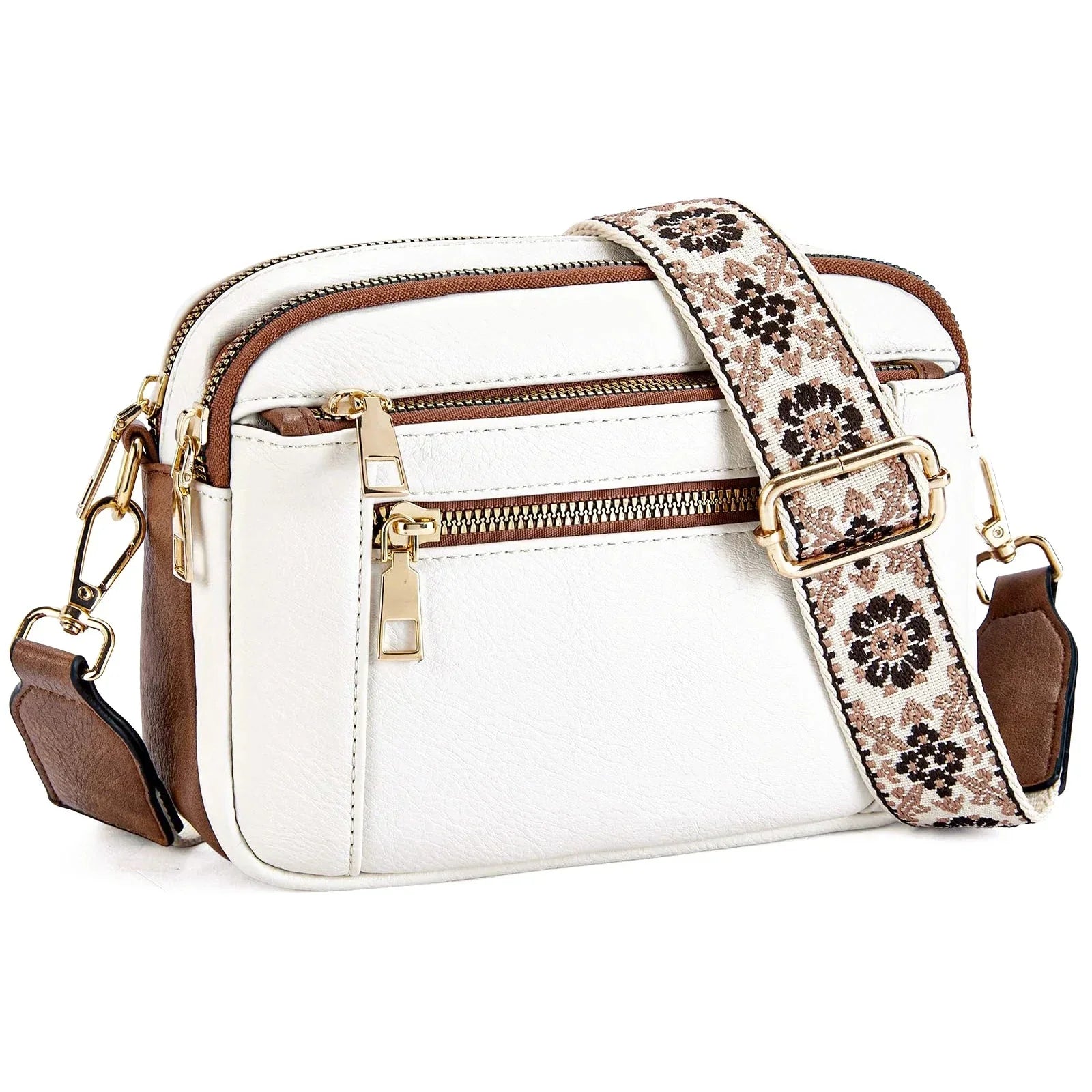 Dorota - Crossbody z kolorowymi paskami